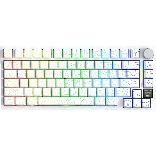 Attackshark X820 Ultra White Contour Keyboard - Image 1