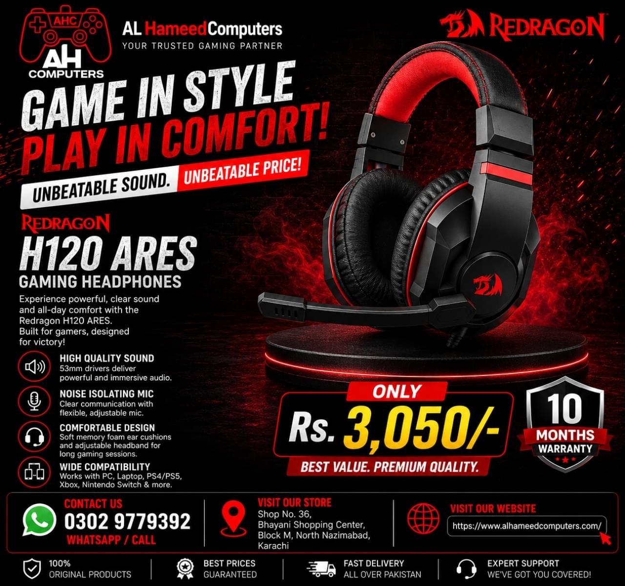 Redragon H120 ARES