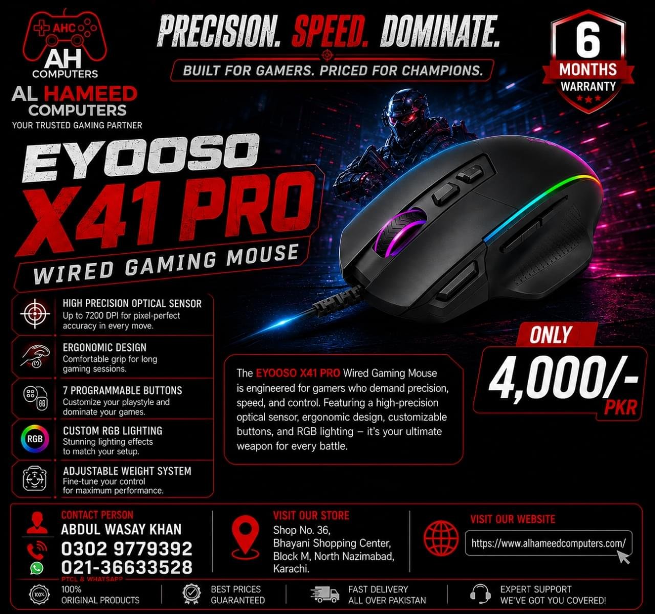 E-YOOSO X-41 PRO Gaming Mouse