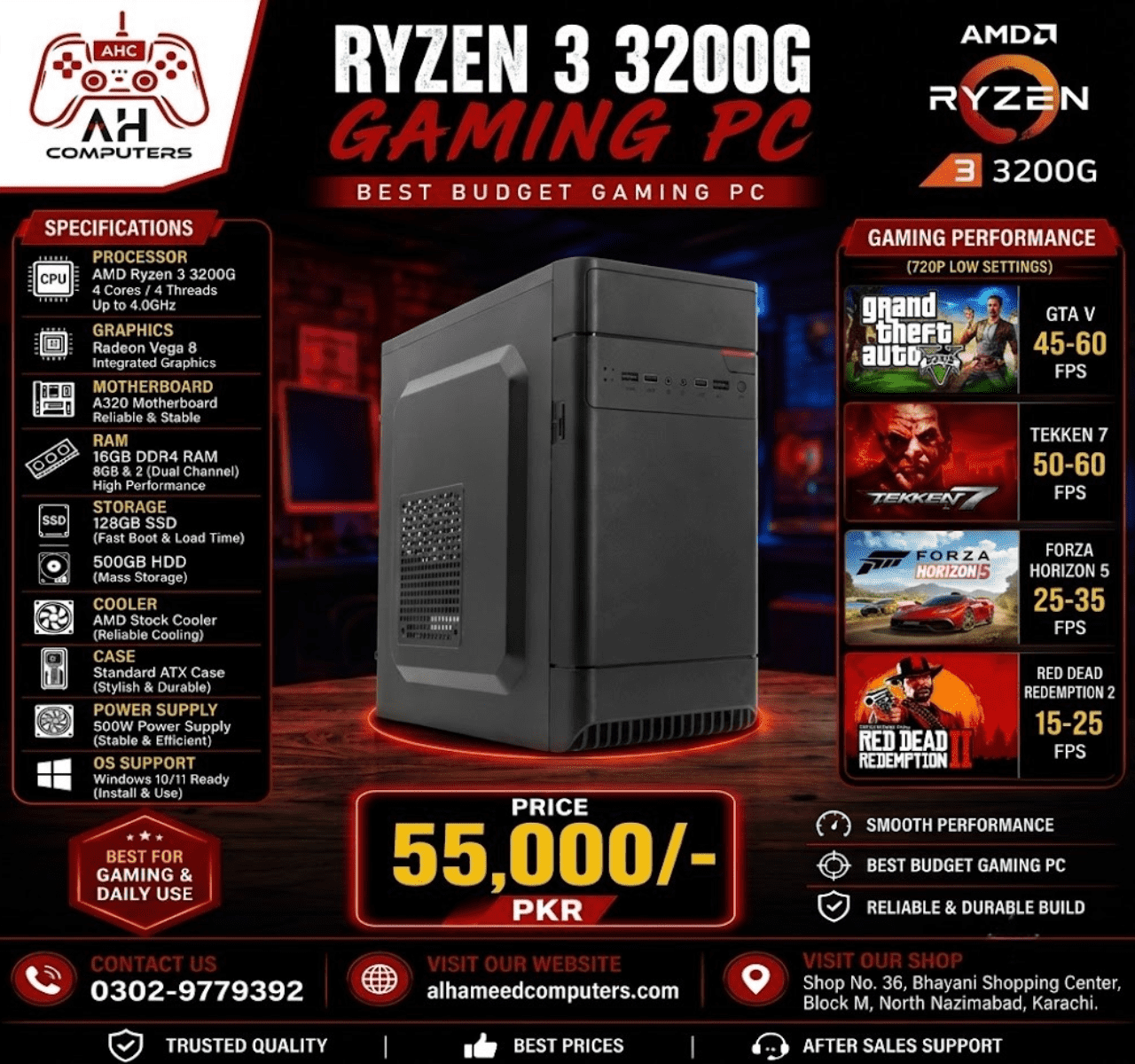 Ryzen 3 3200G Gaming PC
