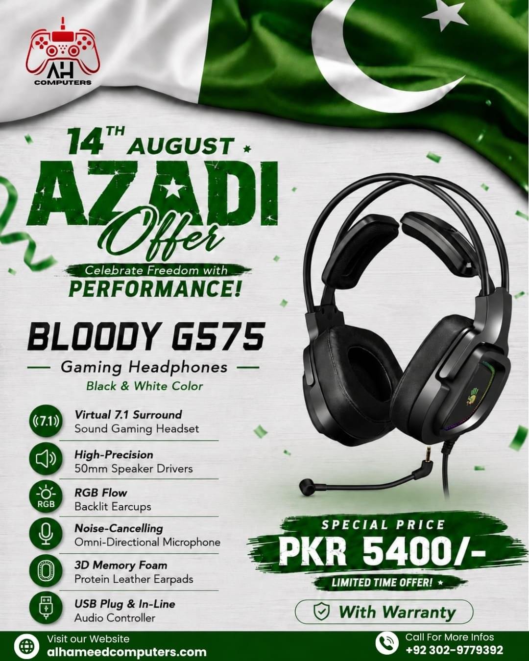 bloody-g575-gaming-headset Bloody G575 Gaming Headset (Energy Black)